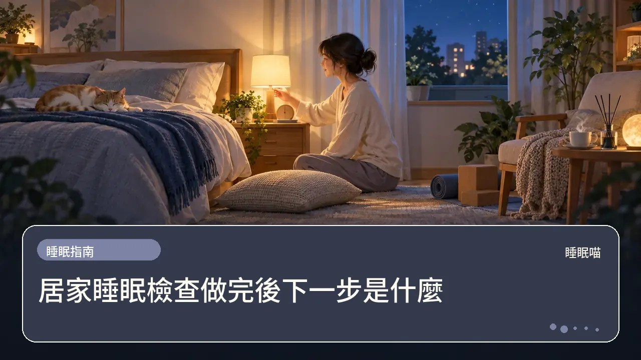 居家睡眠檢查做完後下一步是什麼主題插畫