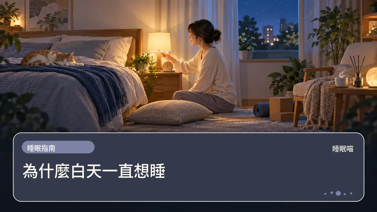 為什麼白天一直想睡主題插畫