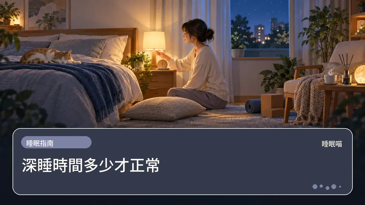 深睡時間多少才正常主題插畫