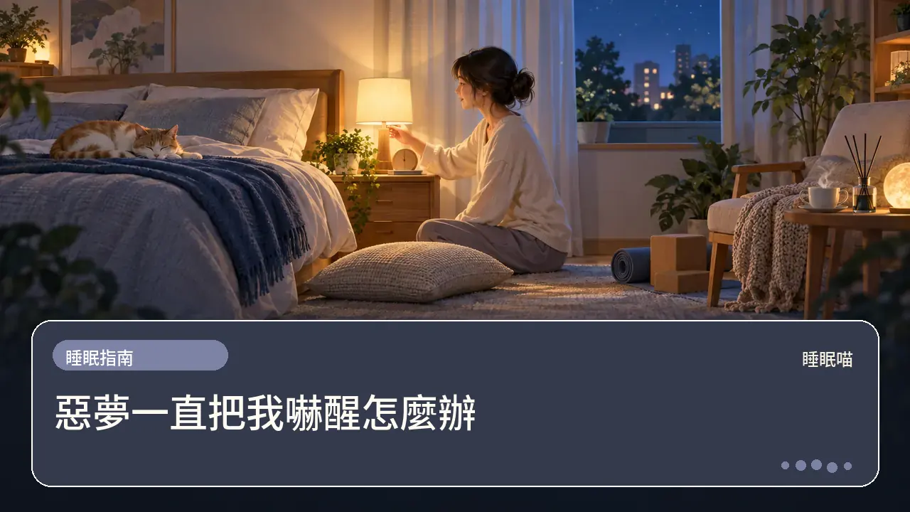 惡夢一直把我嚇醒怎麼辦主題插畫